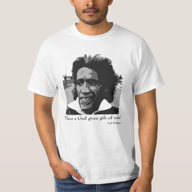 Ted Williams on Discount-Shirt white T-Shirt (Front)