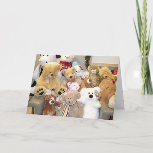 TEDDIES GROUP BIRTHDAY CARD