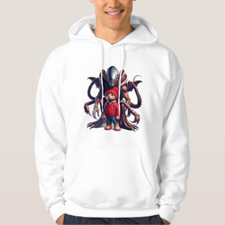 Teddy and Alien 004 Hoodie