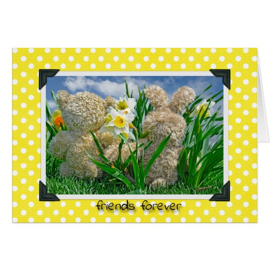 Teddy and Bunny Buddies Cards (Front Horizontal)