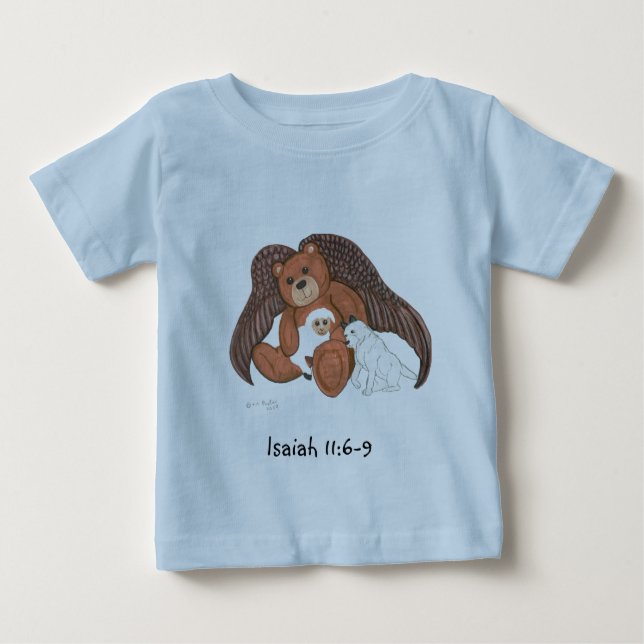 Teddy Angel Baby T-Shirt (Front)