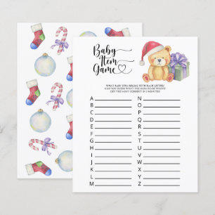 Teddy - Baby Item Game. Baby Shower Game