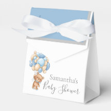 Teddy Balloon Bearly Wait Favor Box