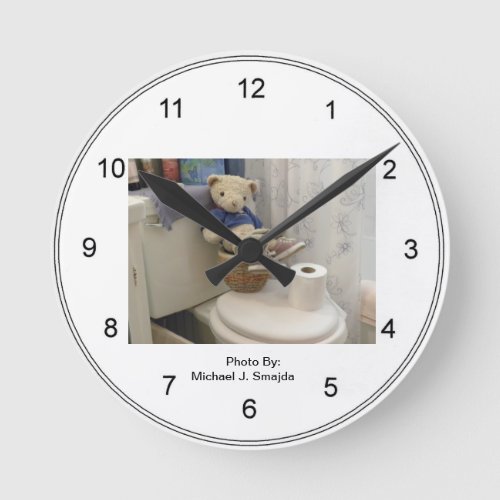 Teddy Bathroom Clock