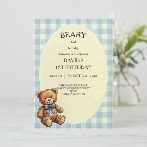 Teddy Bear 1st Birthday
