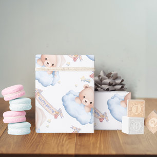 Teddy Bear 1st Birthday Wrapping Paper