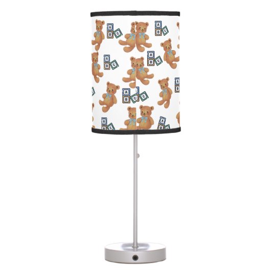 Teddy Bear & ABC Table Lamp (Back)
