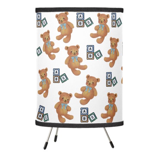 Teddy Bear & ABC Tripod Lamp (Left)