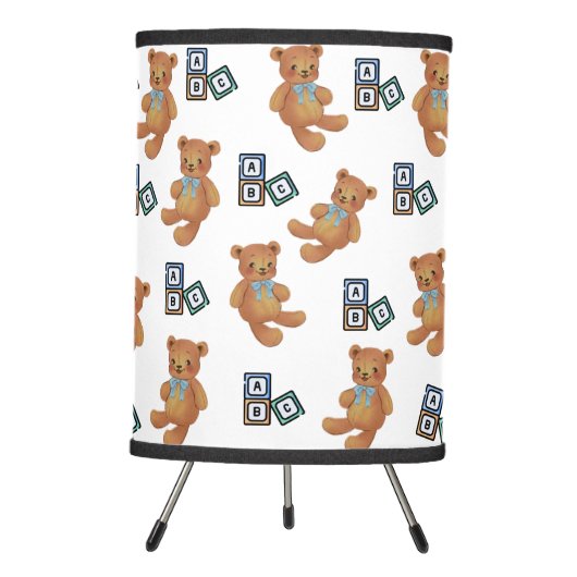 Teddy Bear & ABC Tripod Lamp (Front)
