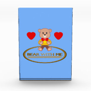 Teddy Bear  Acrylic Award