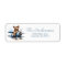 Teddy Bear Airplane Watercolor Baby Shower Address