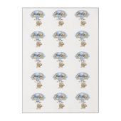 Teddy Bear and Balloon Thank You  Edible Frosting Rounds (Sheet)