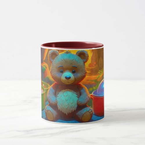 Teddy Bear and Cooking Pots Mug
