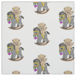 Teddy Bear and Rocking Horse Fabric