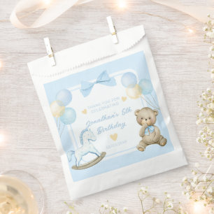 Teddy Bear And Rocking Horse Favor Bag