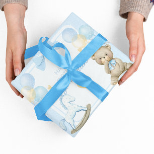 Teddy Bear And Rocking Horse Wrapping Paper