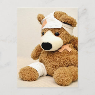 teddy bear animal custom personalize postcard