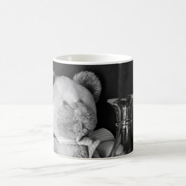 Teddy Bear B/W Coffee Mug (Center)