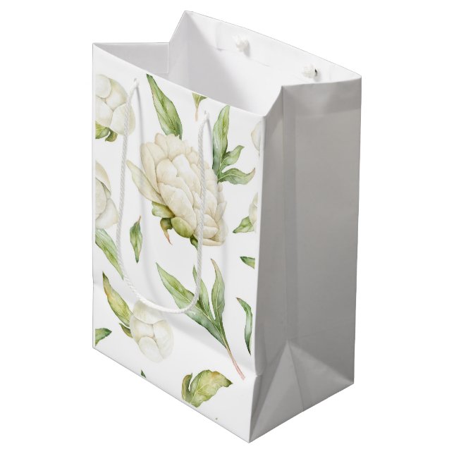 Teddy Bear Baby Bear Baby Shower Collectie Medium Gift Bag (Front Angled)