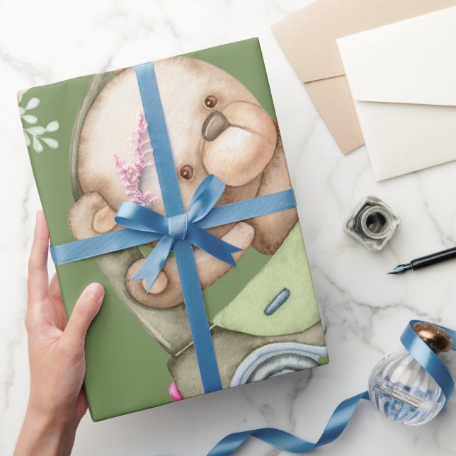 Teddy Bear Baby Bear Baby Shower Collectie  Wrappi Wrapping Paper (Gifting)