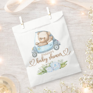 Teddy Bear Baby Bear Baby Shower Floral Favor Bag