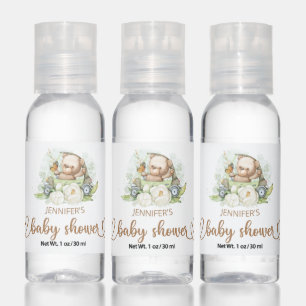 Teddy Bear Baby Bear Baby Shower Floral Hand Sanit Sanitizer
