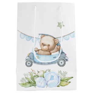 Teddy Bear Baby Bear Baby Shower Medium Gift Bag