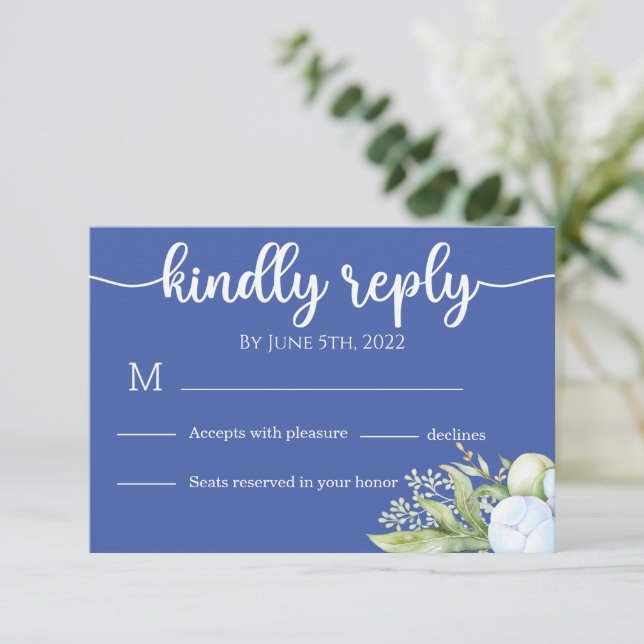 Teddy Bear Baby Bear Baby Shower RSVP Card (Standing Front)