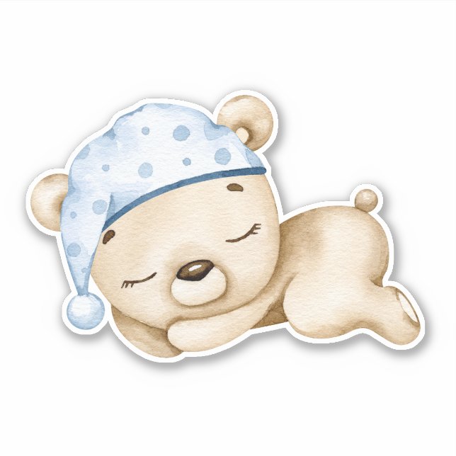 Teddy Bear Baby Bear Cute Animal  Sticker (Front)