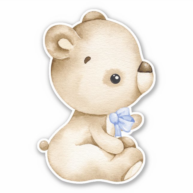Teddy Bear Baby Bear Cute Animal  Sticker (Front)