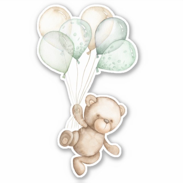 Teddy Bear Baby Bear Cute Animal  Sticker (Front)