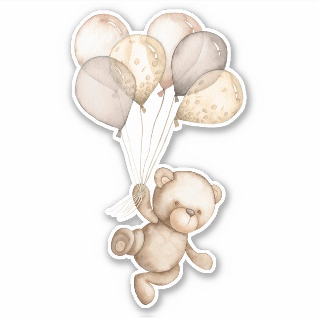 Teddy Bear Baby Bear Cute Animal  Sticker (Front)