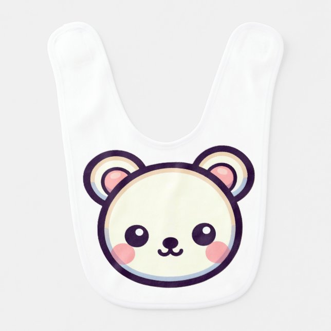 Teddy Bear Baby Bib (Front)