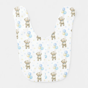 Teddy bear baby bib