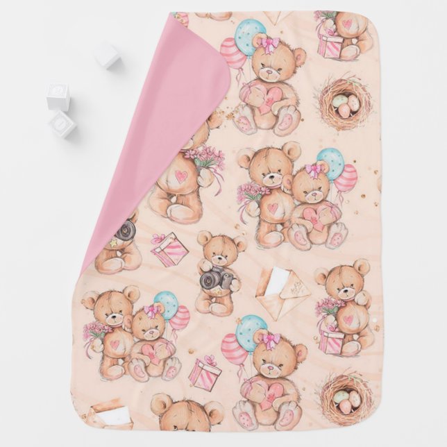 Teddy bear baby blanket (In Situ)