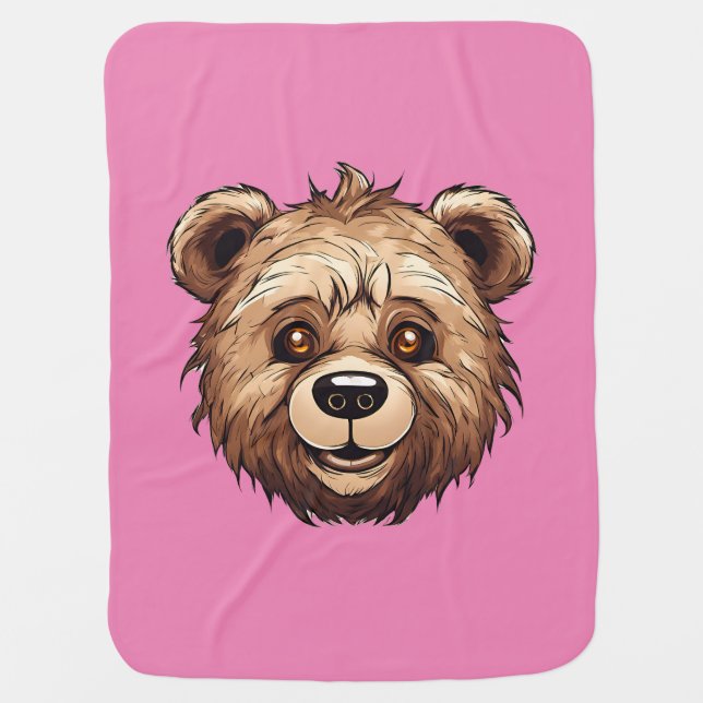 Teddy Bear Baby Blanket (Front)