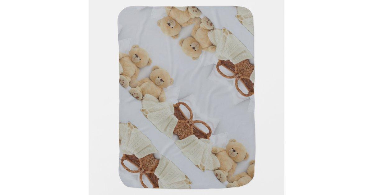 teddy bear baby blanket Zazzle