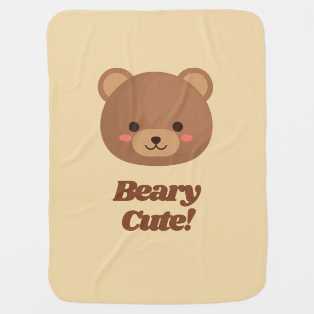 Teddy Bear Baby Blanket  (Front)