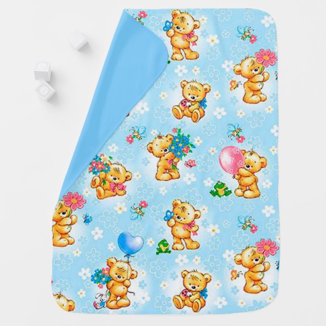 Teddy bear baby blanket (In Situ)