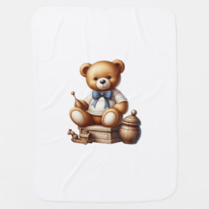 Teddy bear baby blanket