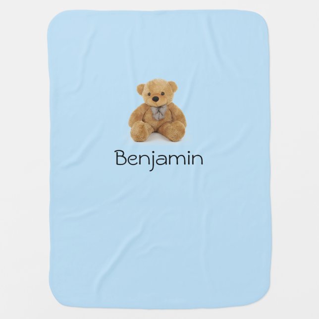 Teddy bear baby blanket (Front)