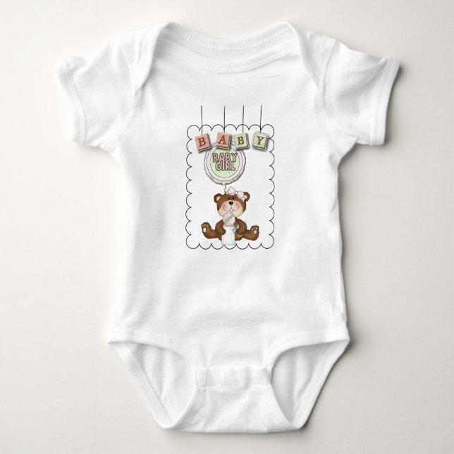 Teddy Bear Baby Blocks & Balloon Shirt (Front)