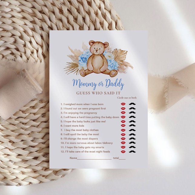 Teddy Bear Baby Boy Mommy or Daddy Game (Creator Uploaded)