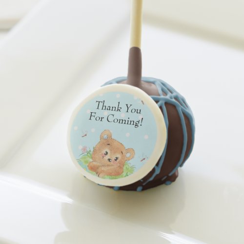 Teddy Bear Baby Boy Theme Cake Pops