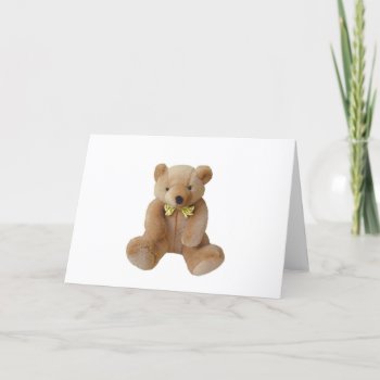 Teddy Bear  Baby Expecting Pregnancy Shower Love Holiday Card by Honeysuckle_Sweet at Zazzle
