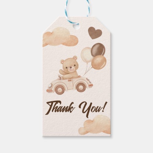 Teddy Bear Baby First Birthday  Gift Tags