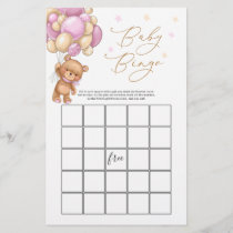 Teddy Bear Baby Shower Bingo Game