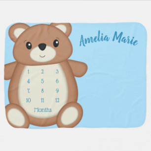 Teddy Bear Baby Shower Blanket