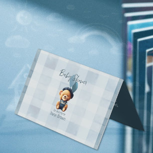 Teddy Bear Baby Shower Book Request Enclosure Card