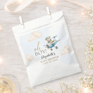 Teddy Bear Baby Shower Boy party Favor Bag